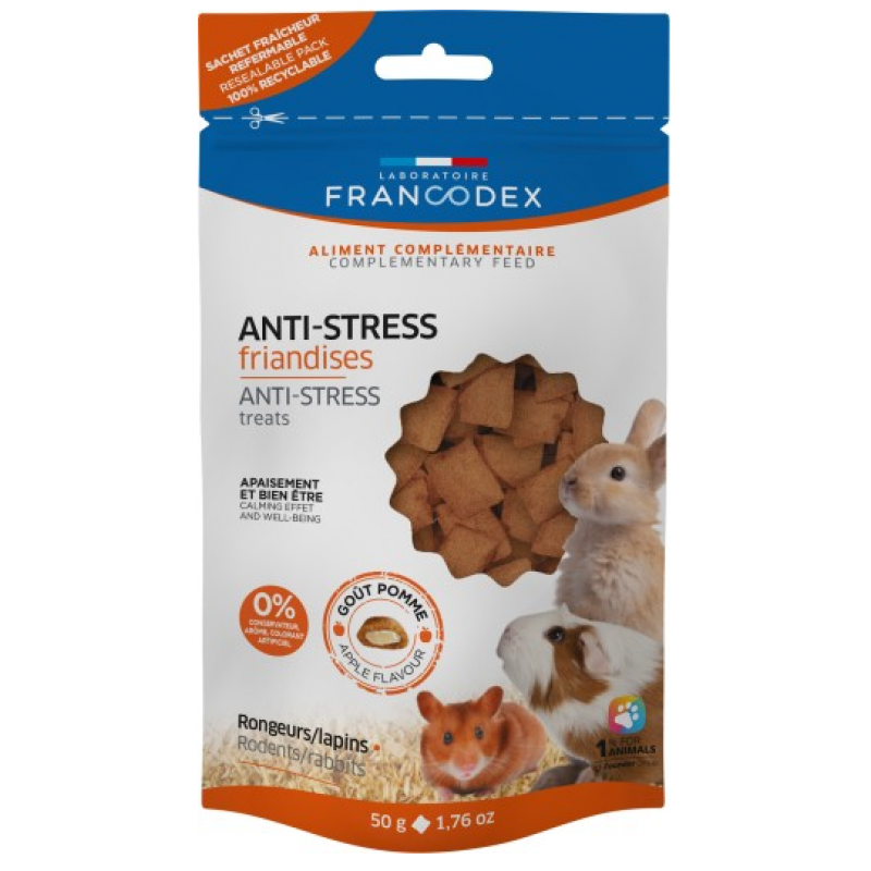 Francodex Pochúťka Anti-stress pre hlodavce 50g