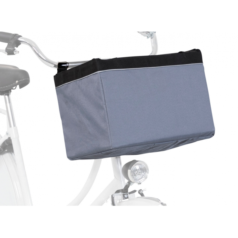 Front-Box transp. košík na riadidlá, 38 x 25 x 25cm, sivá (max. 6kg) - DOPREDAJ