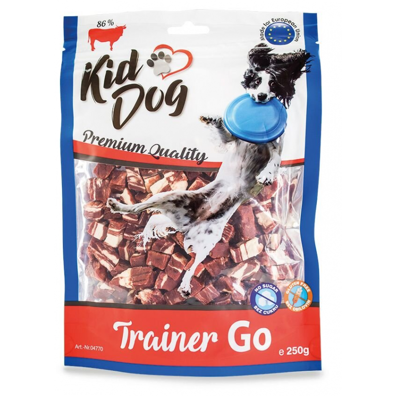 KIDDOG TRAINER GO mini hovädzie kocky 250 g