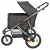 Kočík BUGGY na vzduchových pneu, 60 x 112 x 120 cm, nosnosť 20 kg, antracitová
