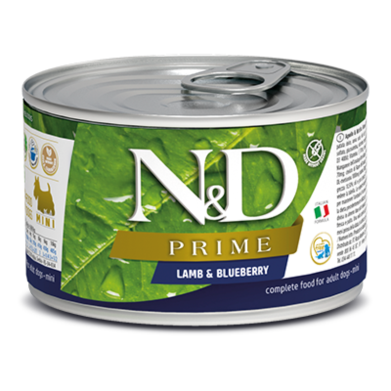 N&D DOG PRIME Adult Lamb & Blueberry Mini 140g