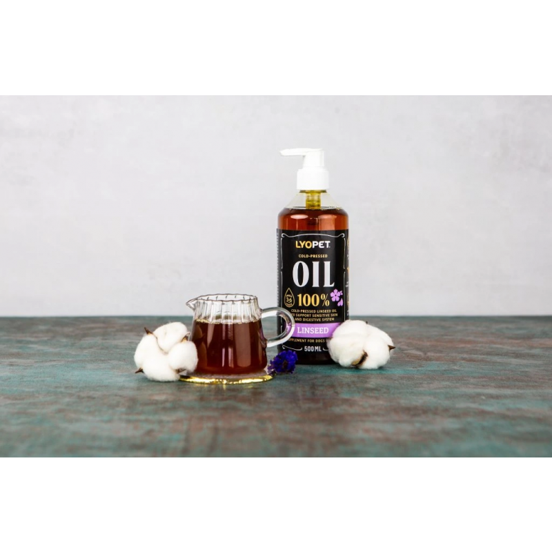LYOPET 100% ľanový olej 500 ml