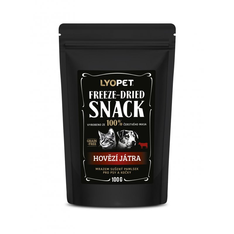 LYOPET Snack Dog & Cat Hovädzia pečeň 30 g