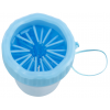PAW CLEANER - kalíšok na čistenie labiek, S-M, silikón/plast, modrá
