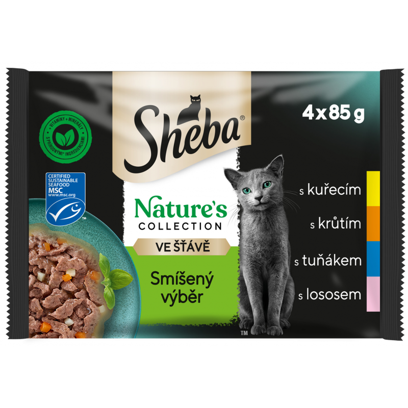 Sheba vrecko Nature Mix výber 4x85g