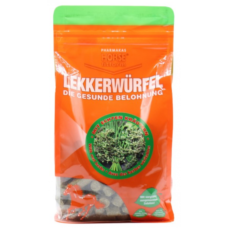 Pochúťka pre kone s bylinkami pre podporu trávenia 1kg