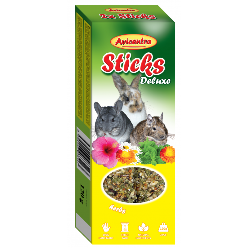 Avicentra tyčinky veľký hlodavec - bylinky 2ks