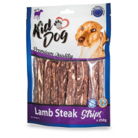 KIDDOG jehněčí steak v proužku 12/0,8 cm 250 g (min. odběr 5 bal.)