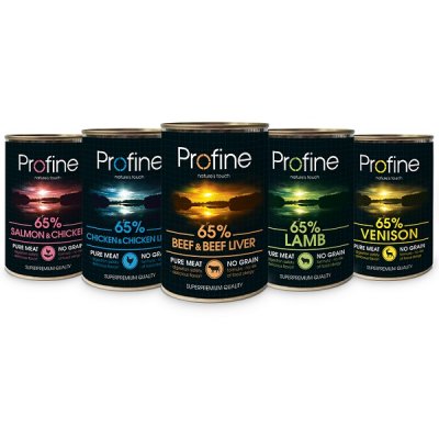 Konzervy PROFINE PURE MEAT. Krmivo bez obilnín a kompromisov