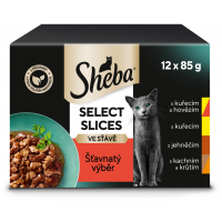 Sheba vrecko Šťavnatý výber v šťave 12x85g