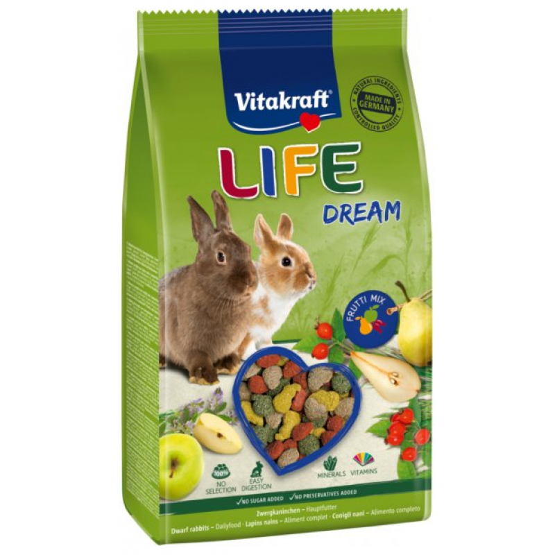 Vitakraft Rodent Rabbit krmivo Life Dream 600g