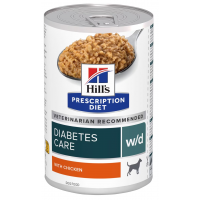 WET "BIG BOOST": Hill's PD w/d Diabetes Mellitus konzerva pre psov 370 g
