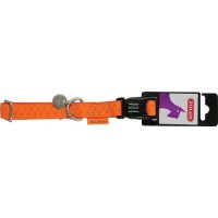 Kožené obojky oranžové MAC LEATHER 10mm/20-30cm Zolux