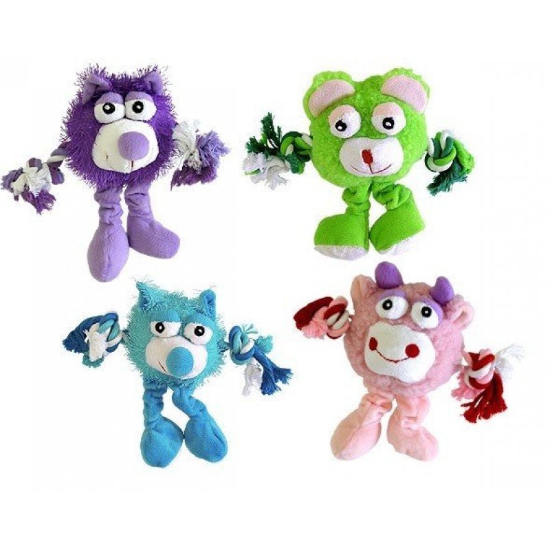 Hračka pes Trio Monster Friend modrý plyš 21cm