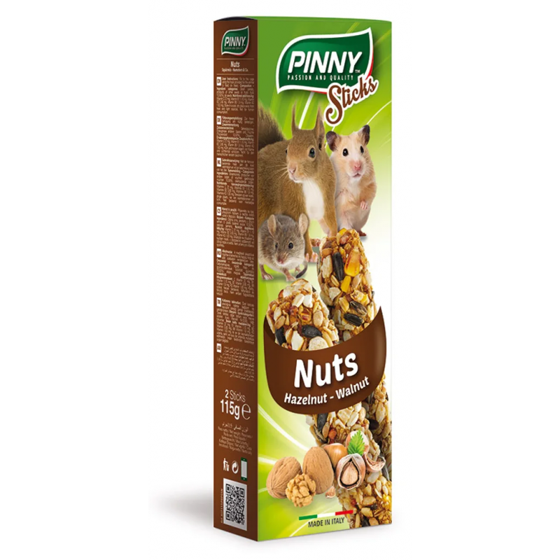 Pinny tyčinka s orechmi pre hlodavce 115g