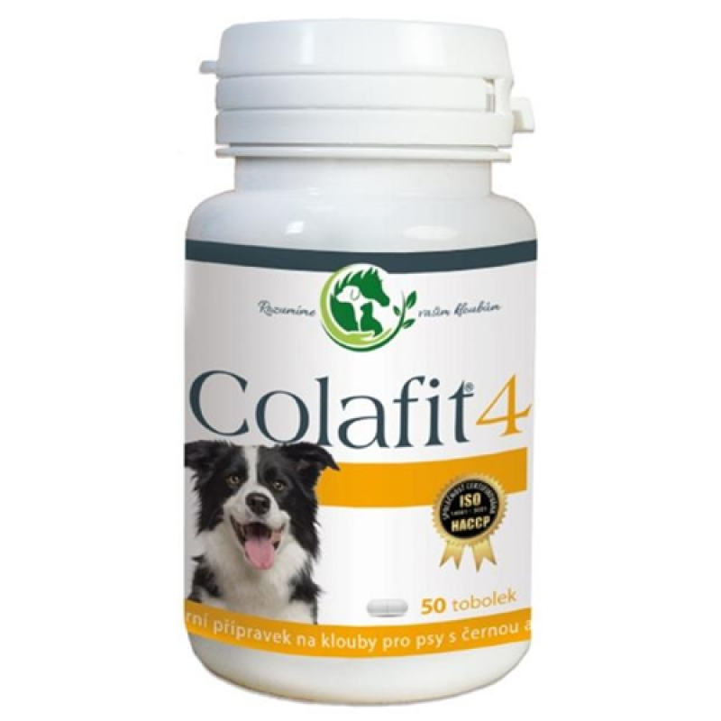 Colafit 4 na kĺby pre psov čierne / biele 50tbl