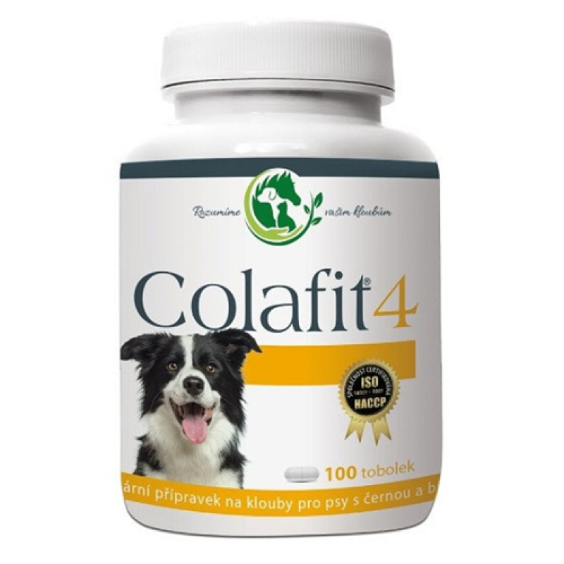 Colafit 4 na kĺby pre psov čierne / biele 100tbl