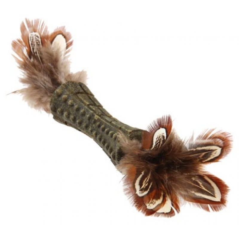 Hračka mačka GiGwi Johnny Stick Catnip s pierkami