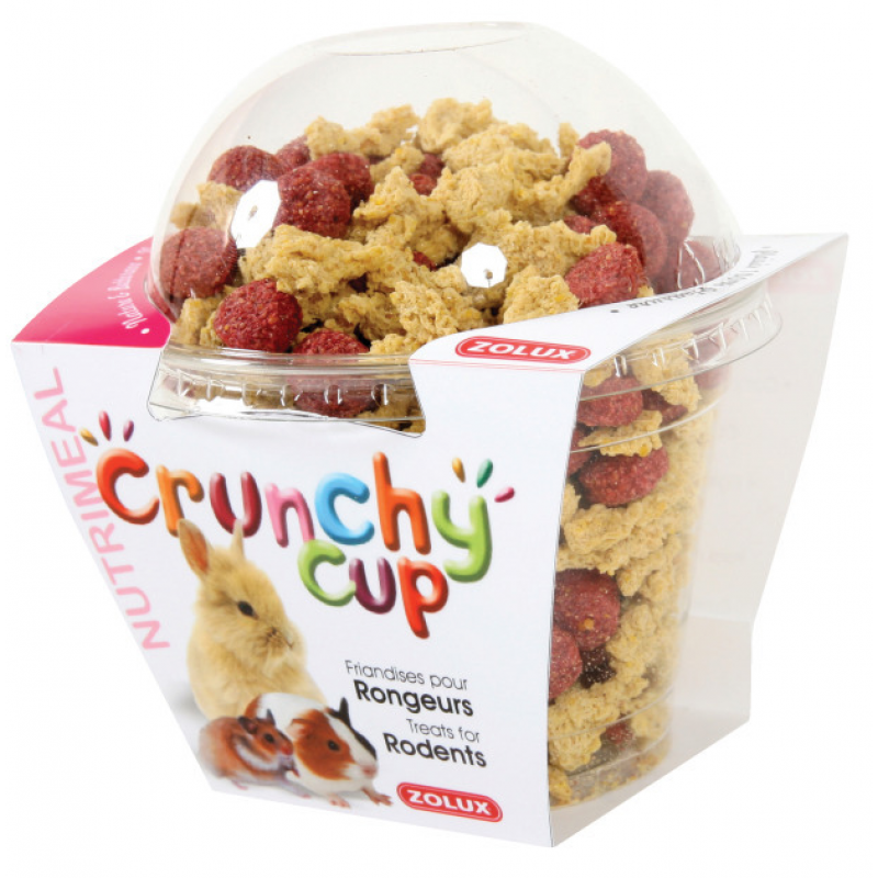 Pochúťka CRUNCHYCUP mrkva/repa pre hlodavce 130g Zolux
