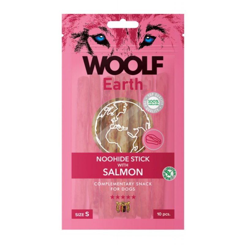 Woolf pochúťka Earth NOOHIDE S Salmon 90g