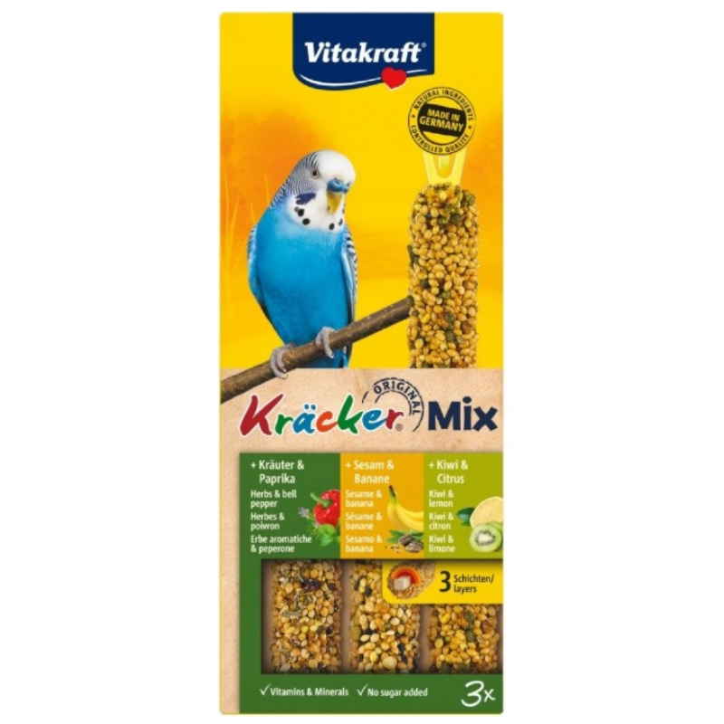Vitakraft Bird Kräcker Andulka figy/sezam/kiwi tyč 3ks
