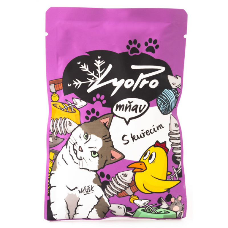 Lyopro CAT vrecko s kuracím mäsom 85g