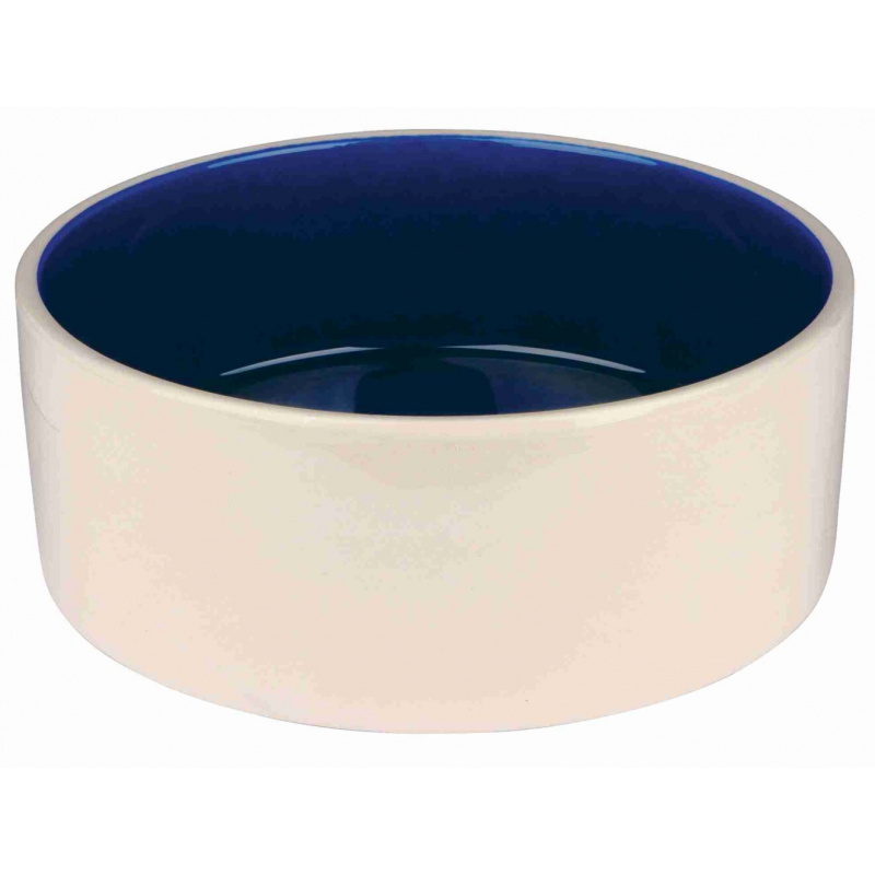 Keramická miska malá 0,35 l/12 cm - krémová/modrá