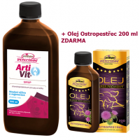 VITAR Veterinae ArtiVit Sirup 500ml+ostrop.olej 200ml