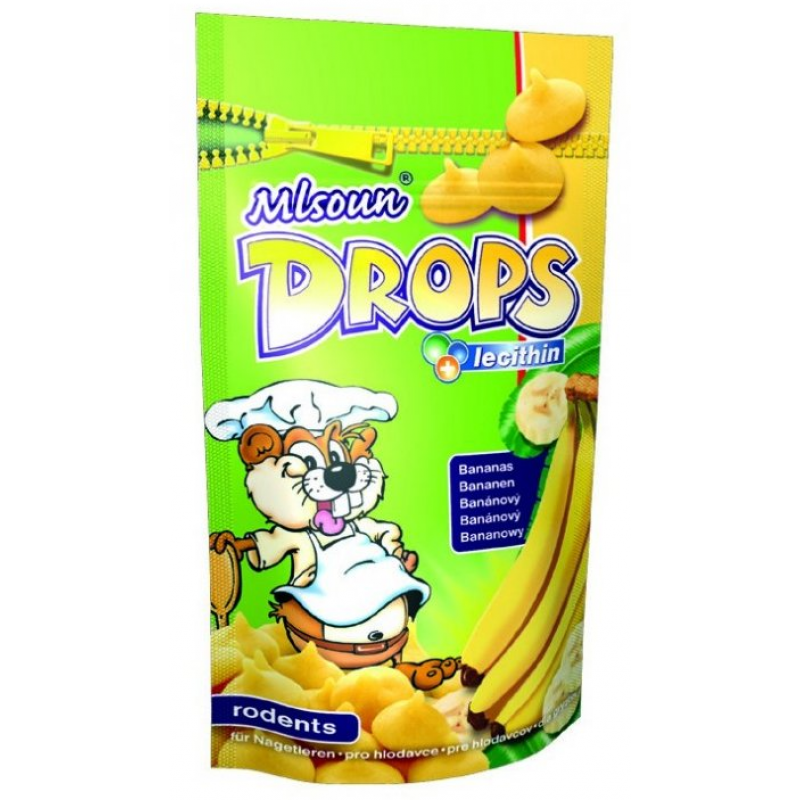 Pochúťka hlodavec Mlsoun banánové dropsy 50g