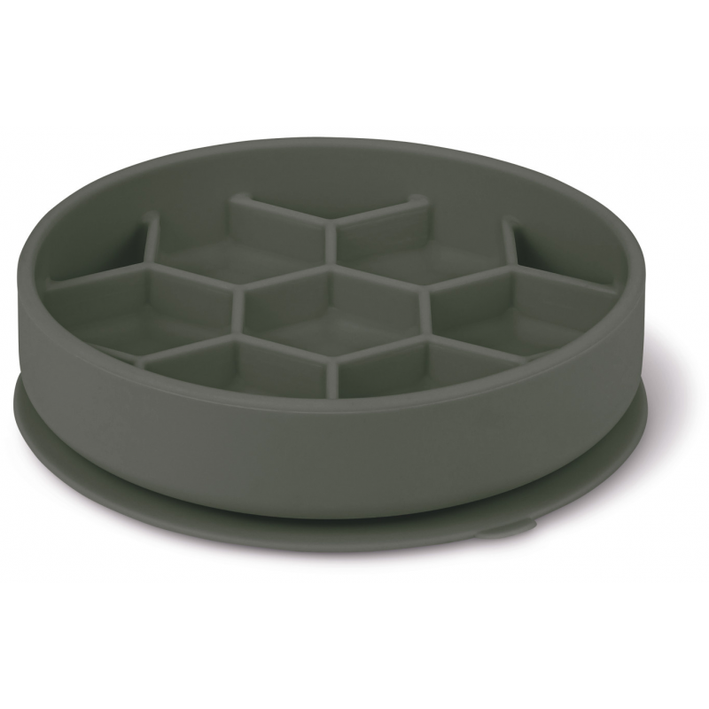 Miska Slow Feeder SILICONE sivá M Zolux