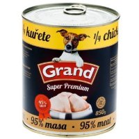 GRAND konzerva Superpremium pes hydinová 850g