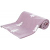 Vianočná deka NIVIA 100x70 cm, fleece, šedá/berry/petrolejová