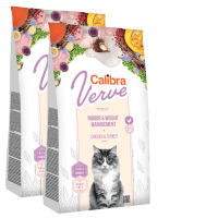 2x Calibra Cat Verve GF Indoor & Weight Chicken 3,5kg