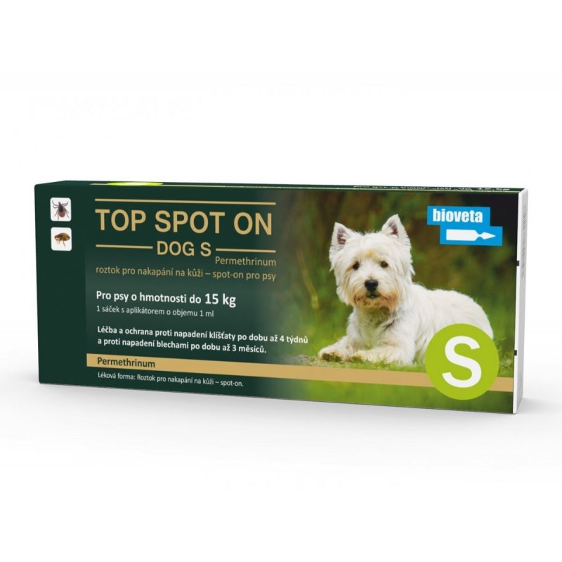 Top spot on Dog S 1x1ml (do 15kg)
