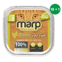 Marp Chicken vanička pre mačky s kuracím 16x100g (15 + 1 ZDARMA)