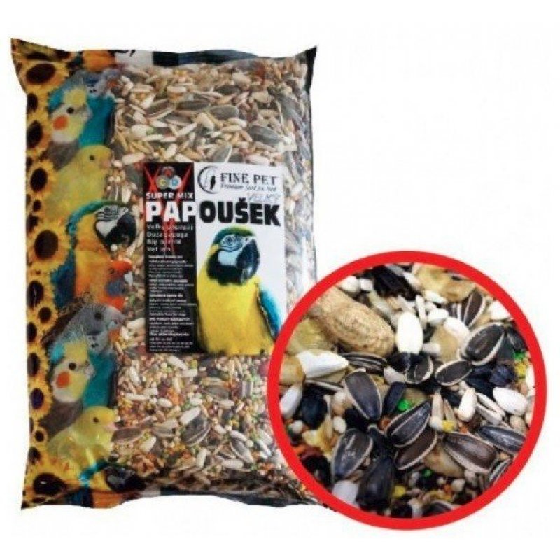FINE PET Super Mix Malý papagáj 800g