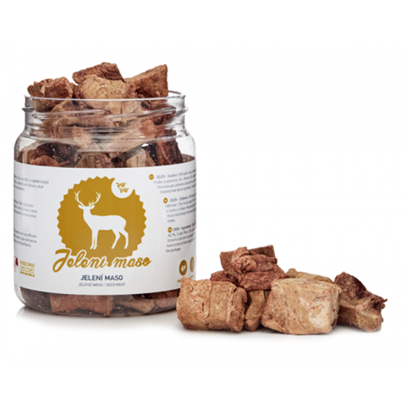 Raw Raw pochúťka mrazom sušené Jelenie mäso 80g