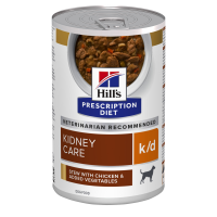 Hill's Can. PD K/D Kidney Chicken&Veg stew Konz.354g (min. odběr 12 ks)