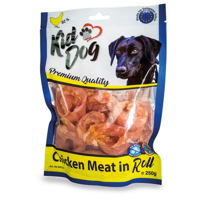 KIDDOG kuřecí masíčko v rolce 250 g (min. odběr 5 bal.)