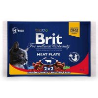 Brit Premium Cat kapsa Meat Plate 400g (4x100g)
