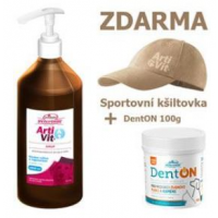 VITAR Veterinae ArtiVit Sirup1000ml+DentON100+šiltovka béžová