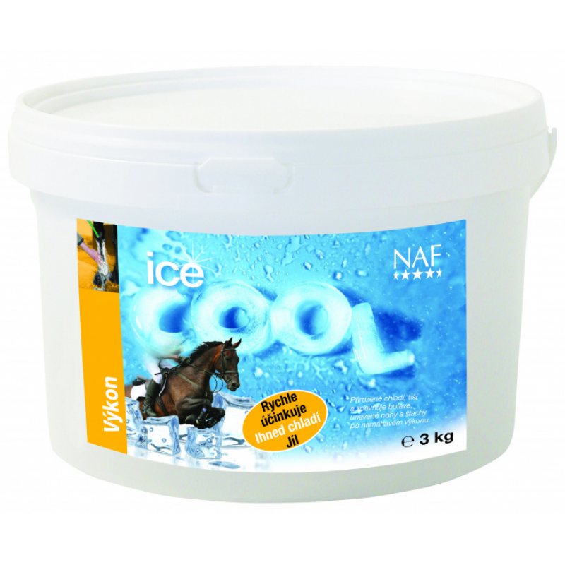 Chladivý íl s minerálmi na unavené nohy Ice cool 3 kg