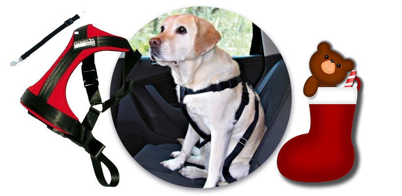 Dárky pro psy na Vánoce bezpečnostní pás do auta