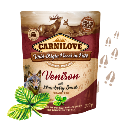 Carnilove kapsičky pro psy Venison with Strawberry leaf