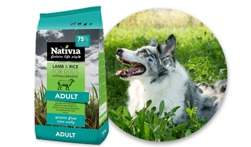 Nativia Dog Adult Lamb&Rice nová receptura