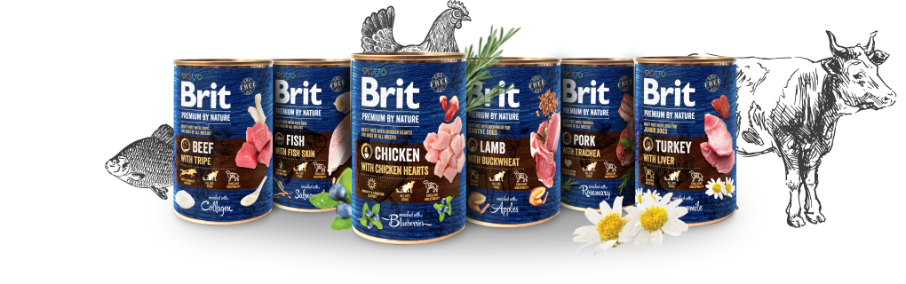 prémiové konzervy Brit Premium By Nature
